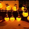 Cross-border halloween decoraciones luces led cordones hechicero estilo de calabaza festival de fantasmas vestir luces de colores accesorios de vacaciones luces de calabaza Specification image